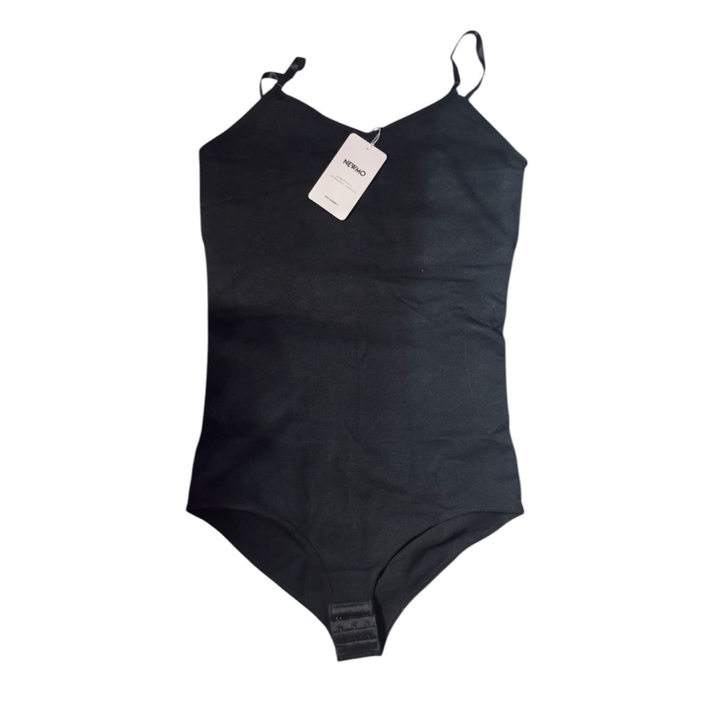 NEWMO XL Black Shapewear with Textured Fabric and Adjustable Straps
